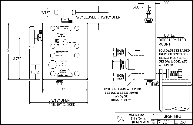 GP2PTMFU Outline Drawing